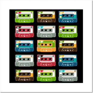 Vintage cassette tapes Posters and Art